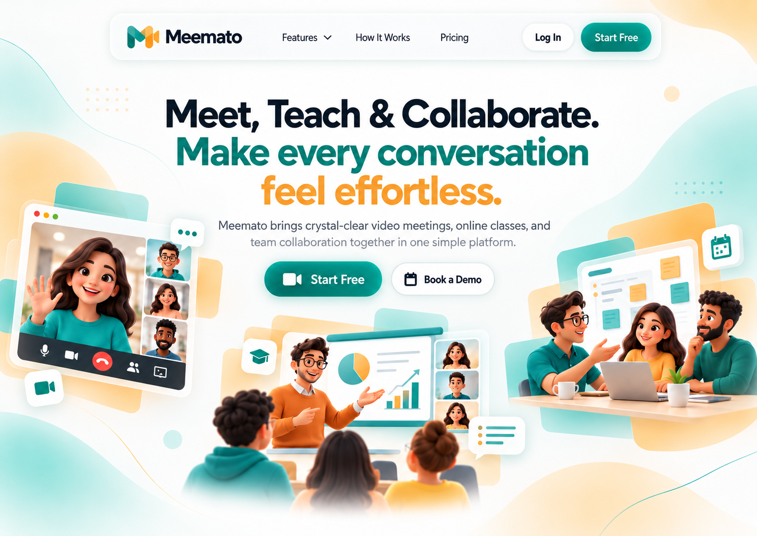 Meemato_ Meet, Teach & Collaborate